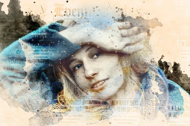 A thought can be changed | 50 x 50 cm